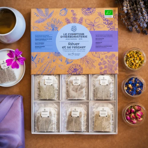 Dream & Relax Organic Herbal Tea Selection – 30 Infusions