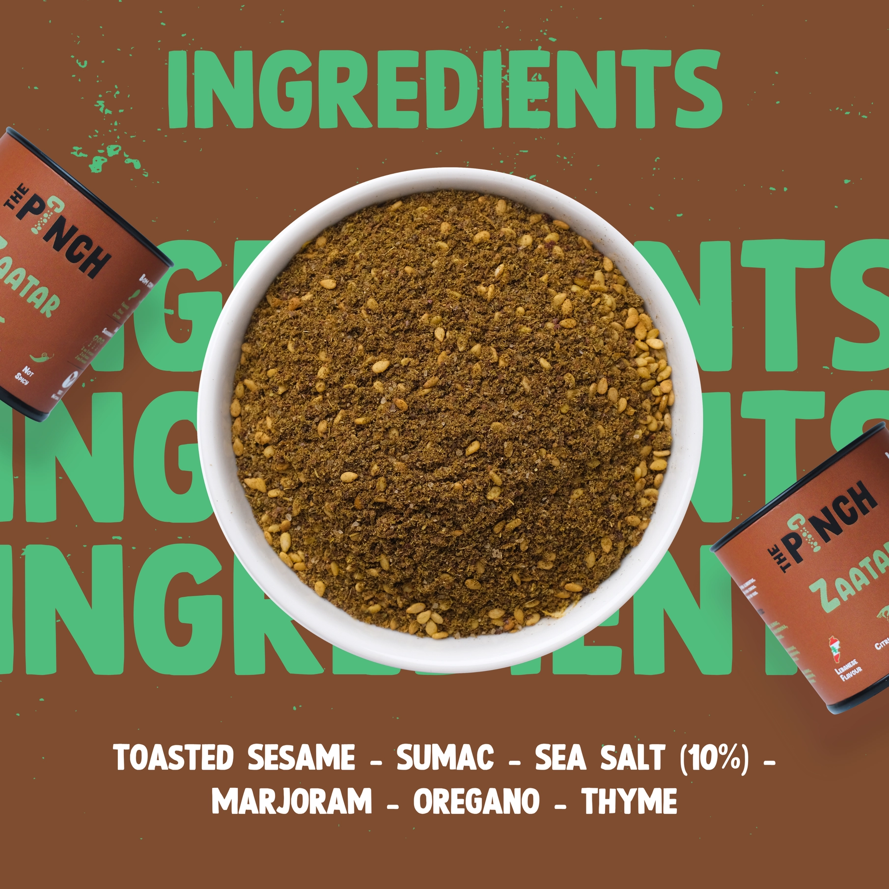 Lebanese Zaatar Spice Blend with Sumac, Sesame & Herbs – 45g - Image 3