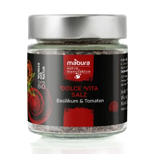 Mabura Dolce Vita Organic Tomato & Basil Salt – 100 g