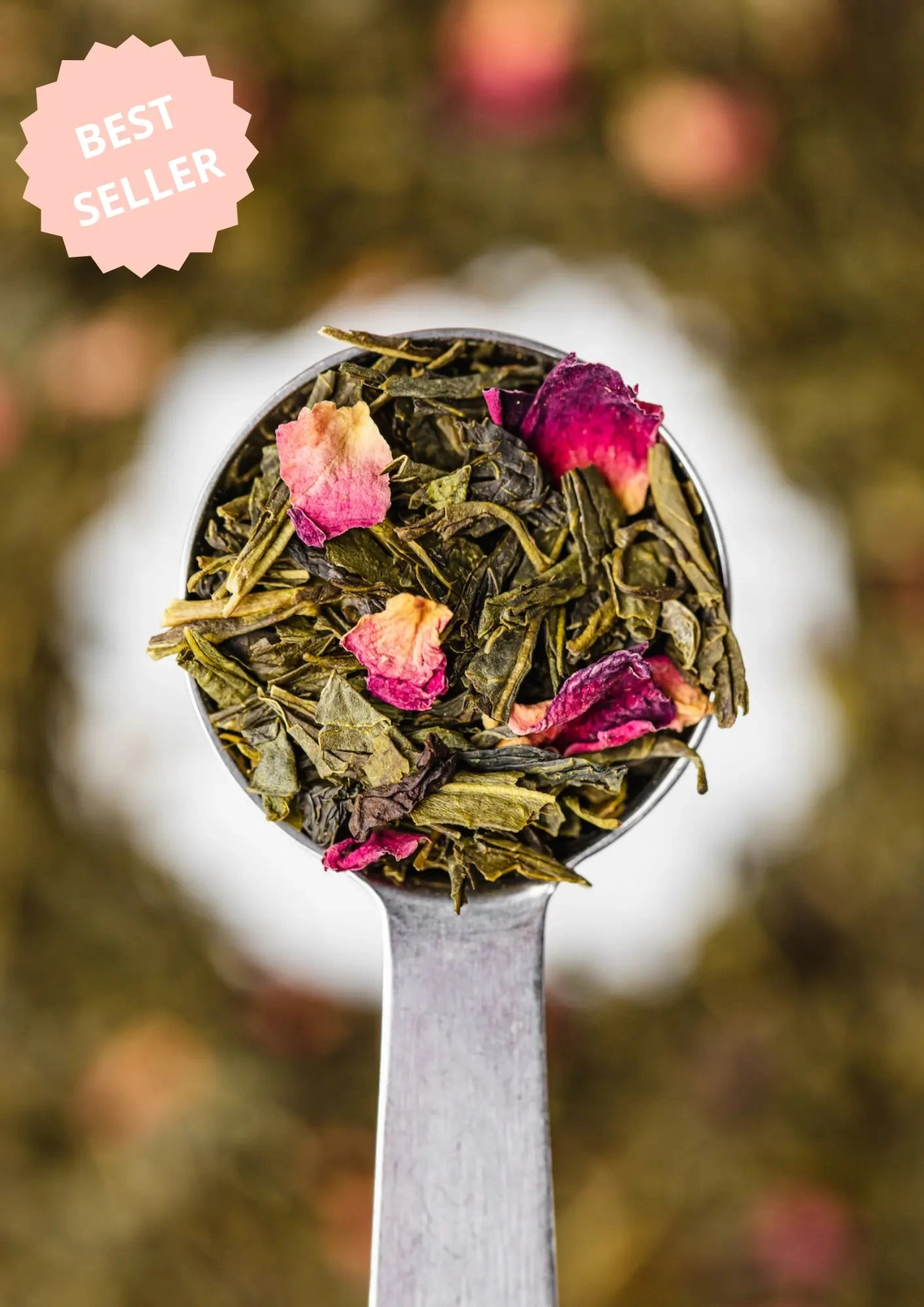 Organic Sakura Green Tea – Sencha with Cherry Blossom, 100g - Image 2