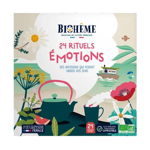 Biohême 24 Emotions Organic Herbal Tea Calendar – 24 Infusions