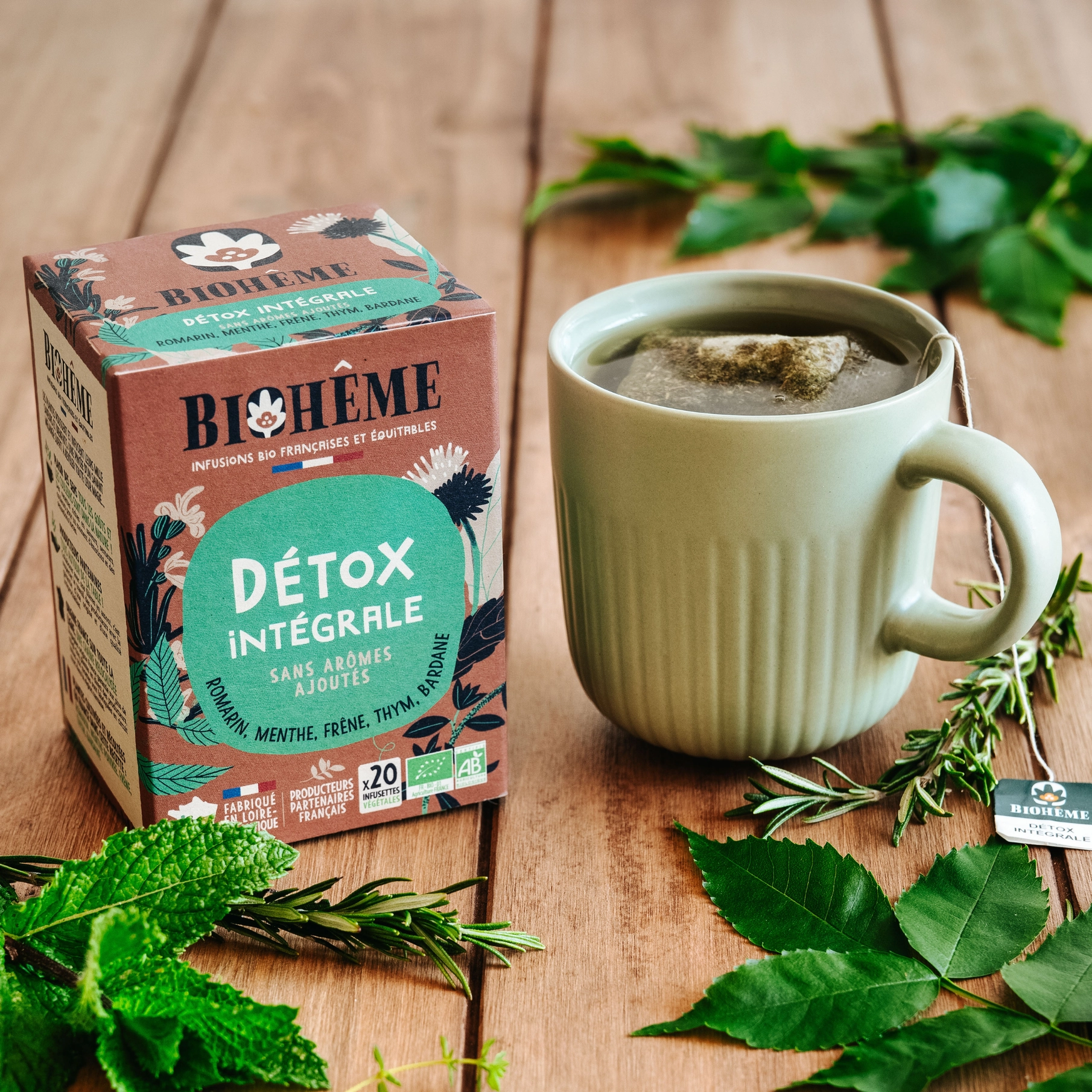 Biohême Organic Complete Detox Herbal Tea – 20 Tea Bags - Image 2