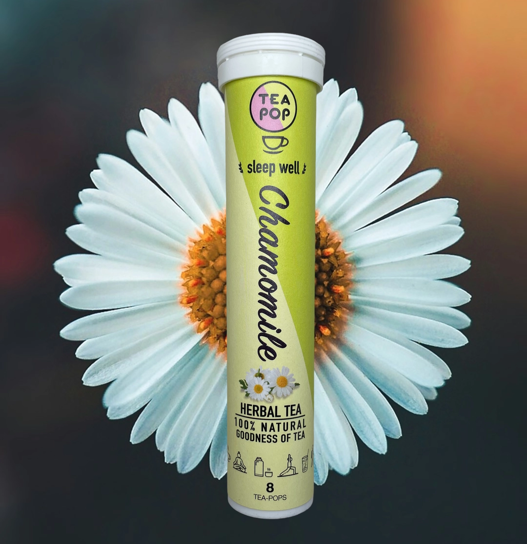 Chamomile Tea-Pop Instant Herbal Tea – 8 Pieces