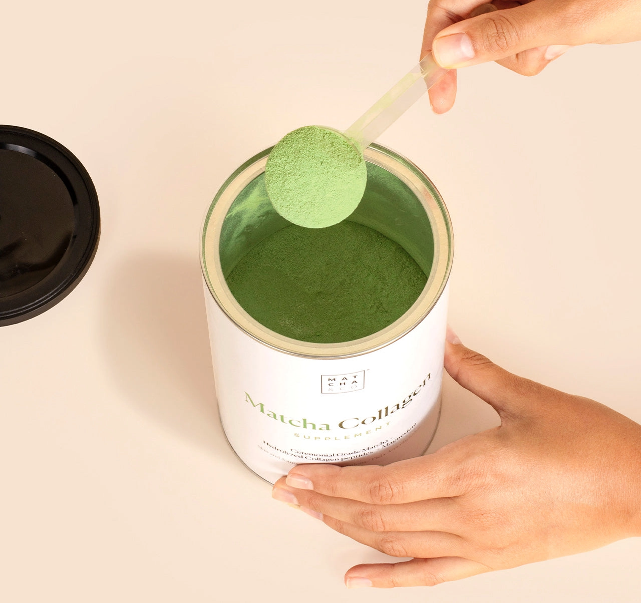 Matcha & CO Matcha Collagen with Magnesium & Hyaluronic Acid – 300 g - Image 4
