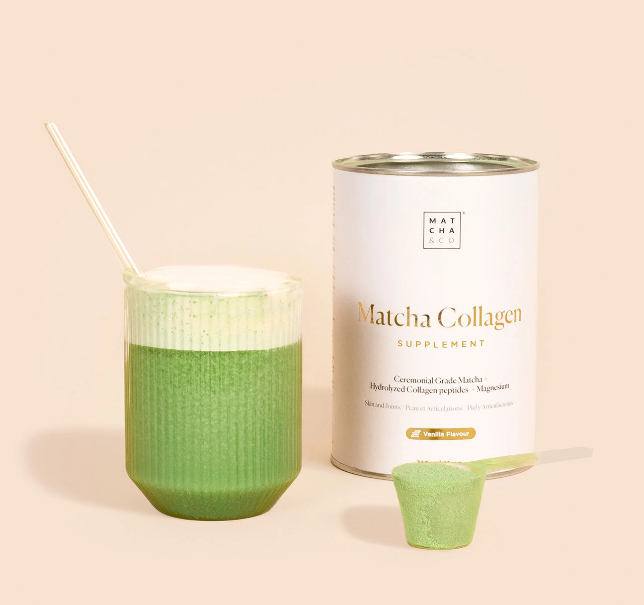 Matcha & CO Matcha Collagen with Magnesium & Hyaluronic Acid – 300 g - Image 5