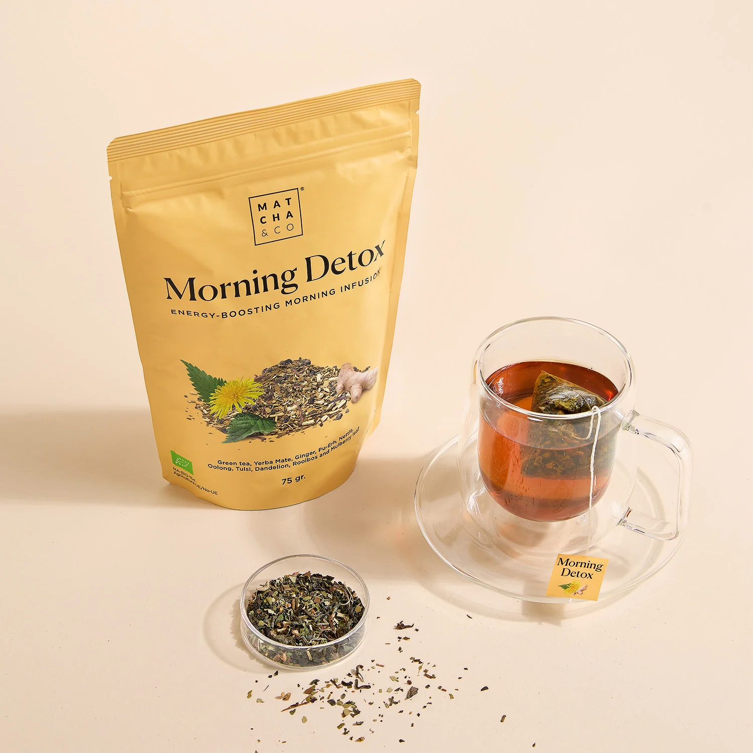 Matcha & CO Morning Detox Organic Tea, 75 g - Image 2