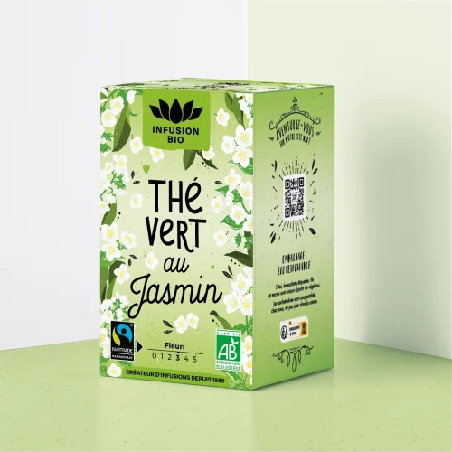 Provence d’Antan Organic Jasmine Green Tea – 16 Tea Bags