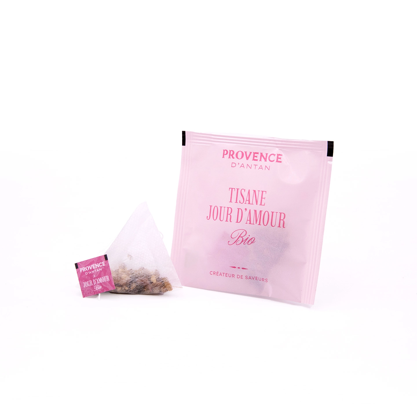 Organic Love Day Herbal Tea Gift Box – Ginger, Hibiscus & Rose – 20 Sachets - Image 3