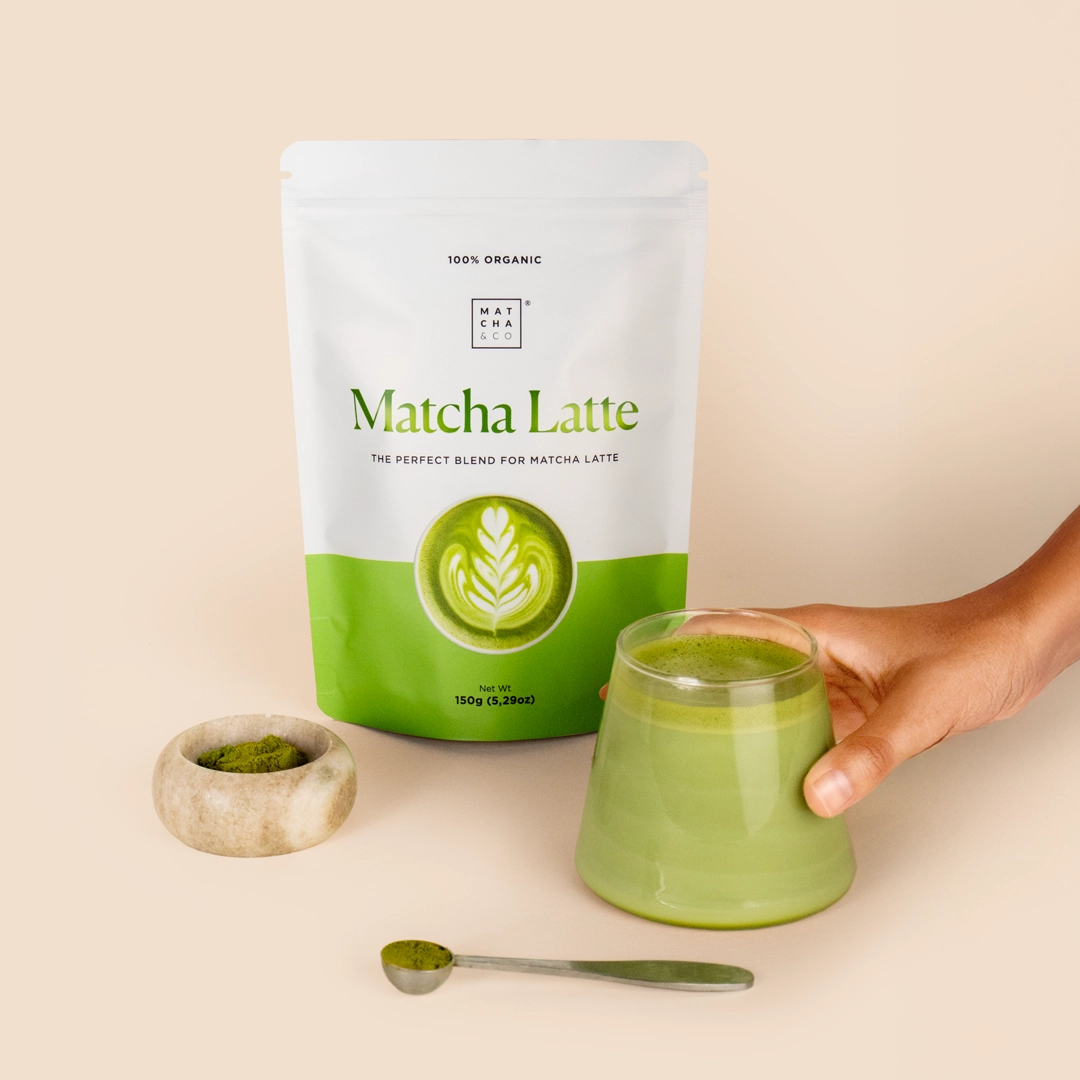 Matcha & CO Organic Matcha Latte with Coconut & Cinnamon – 150 g - Image 3