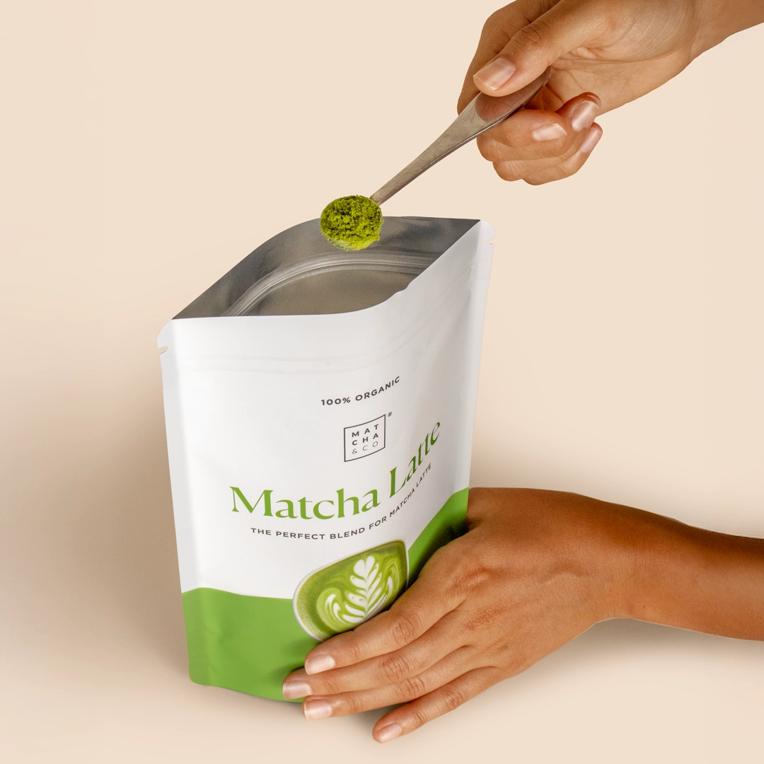 Matcha & CO Organic Matcha Latte with Coconut & Cinnamon – 150 g - Image 4