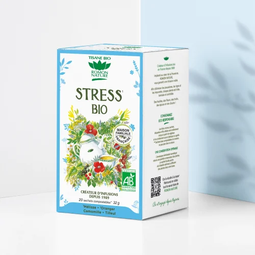 Provence d’Antan Organic Stress Herbal Tea – 20 Tea Bags