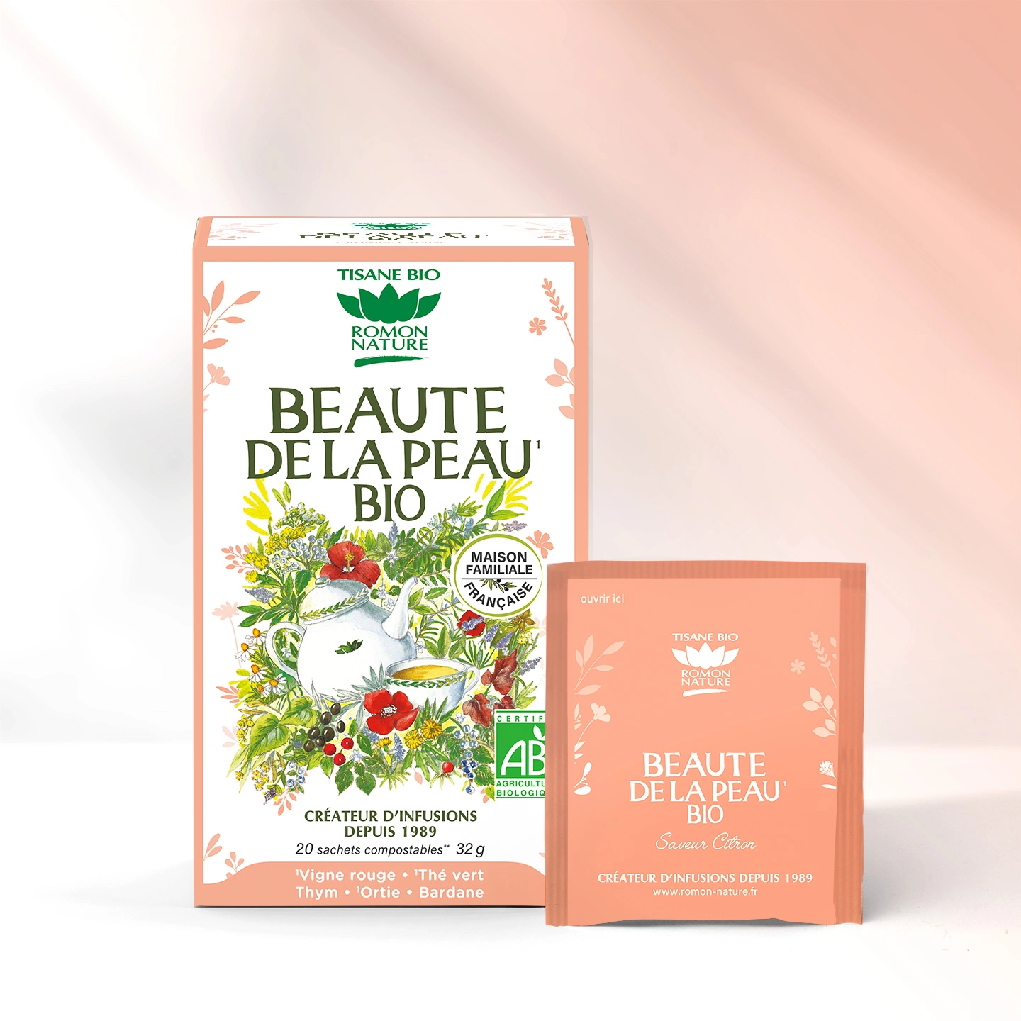 Provence d’Antan Organic Skin Beauty Herbal Tea – 20 Sachets - Image 2