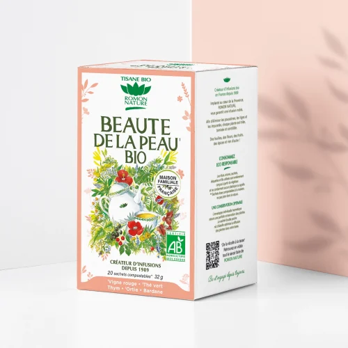 Provence d’Antan Organic Skin Beauty Herbal Tea – 20 Sachets