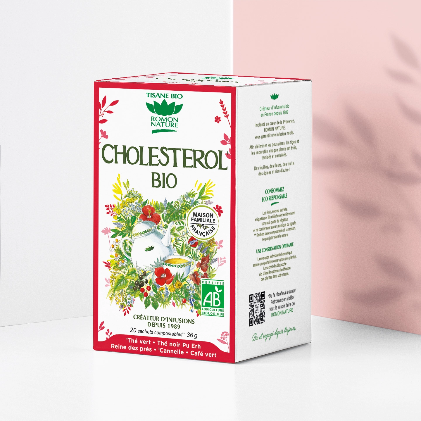 Romon Nature Organic Cholesterol Herbal Tea – 20 Sachets