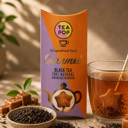 TEA-POP Caramel Tea Stick – Crystallised Black Tea 10g