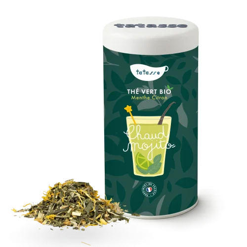 Tatasse Chaud Mojito Organic Green Tea with Mint & Lemon