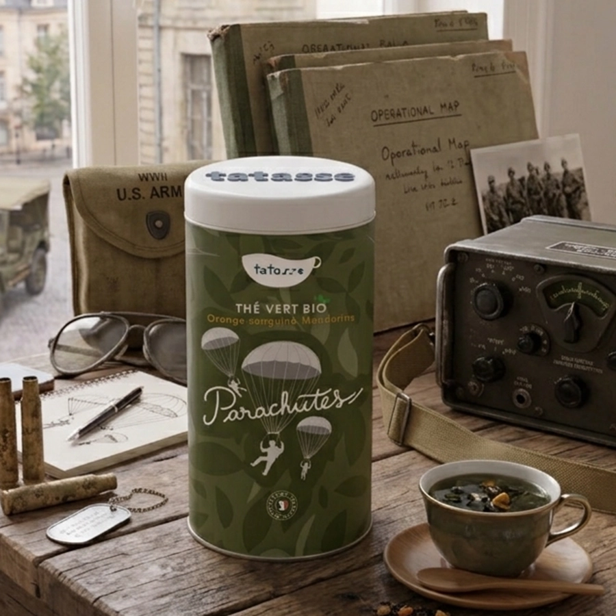 Tatasse Parachutes Organic Green Tea – Blood Orange, Pomegranate & Mandarin - Image 3