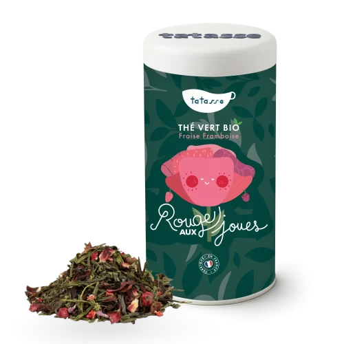 Tatasse Rouge aux Joues Organic Strawberry & Raspberry Green Tea