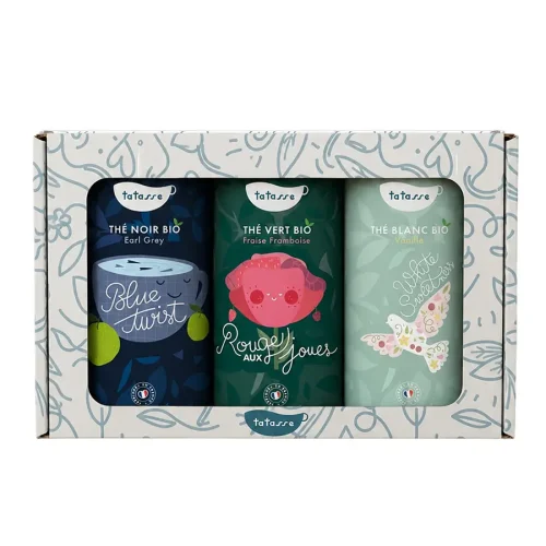 Tatasse Signature Organic Tea Gift Box – 3 Premium Teas