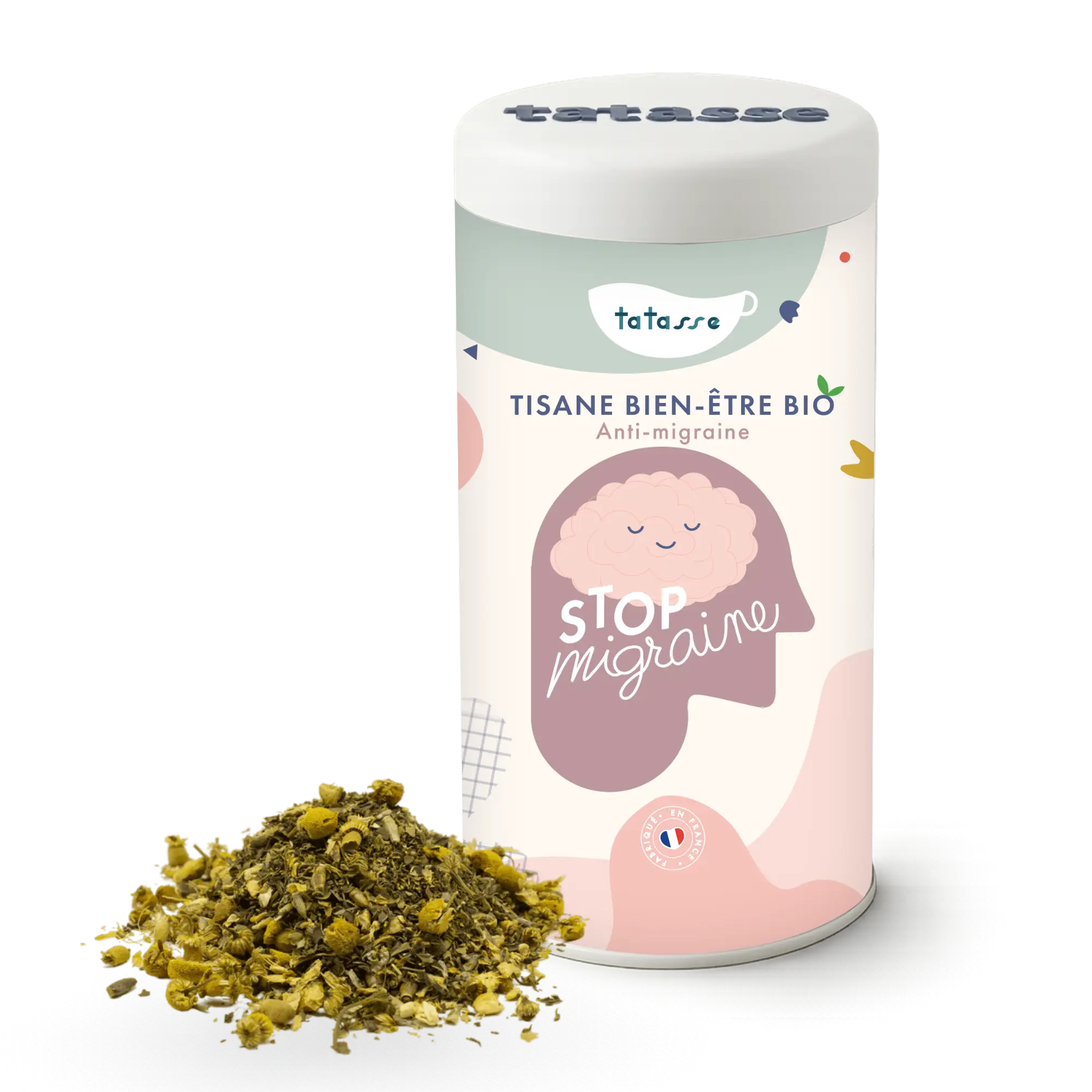 Tatasse Stop Migraine Organic Wellness Herbal Tea – 100g