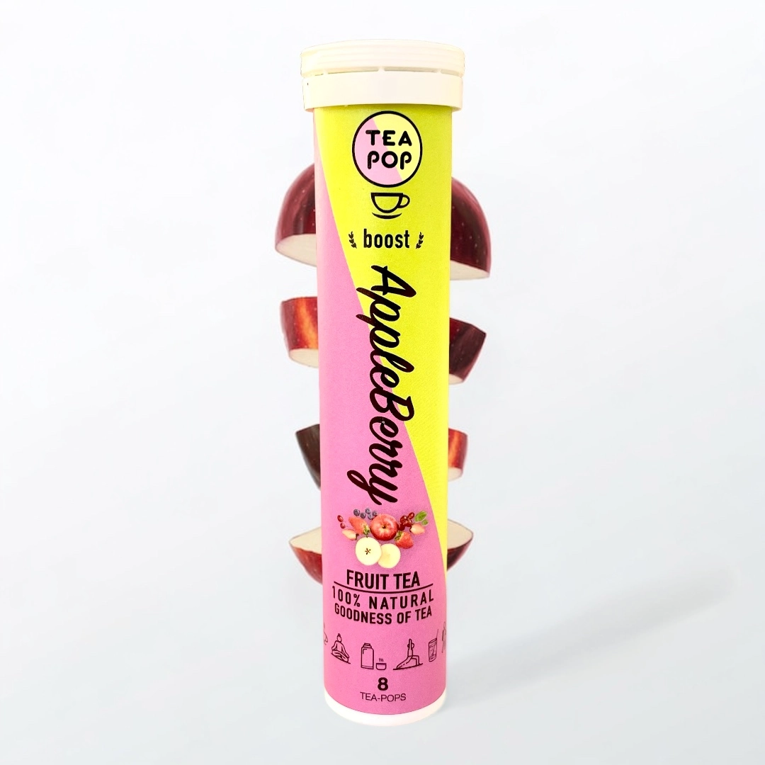 Tea-Pop Appleberry Tea Sticks – Caffeine-Free Fruit & Herbal Infusion, 8 Sticks - Image 2
