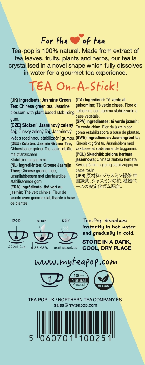 Tea-Pop Jasmine Green Tea Stick – 5 g - Image 4