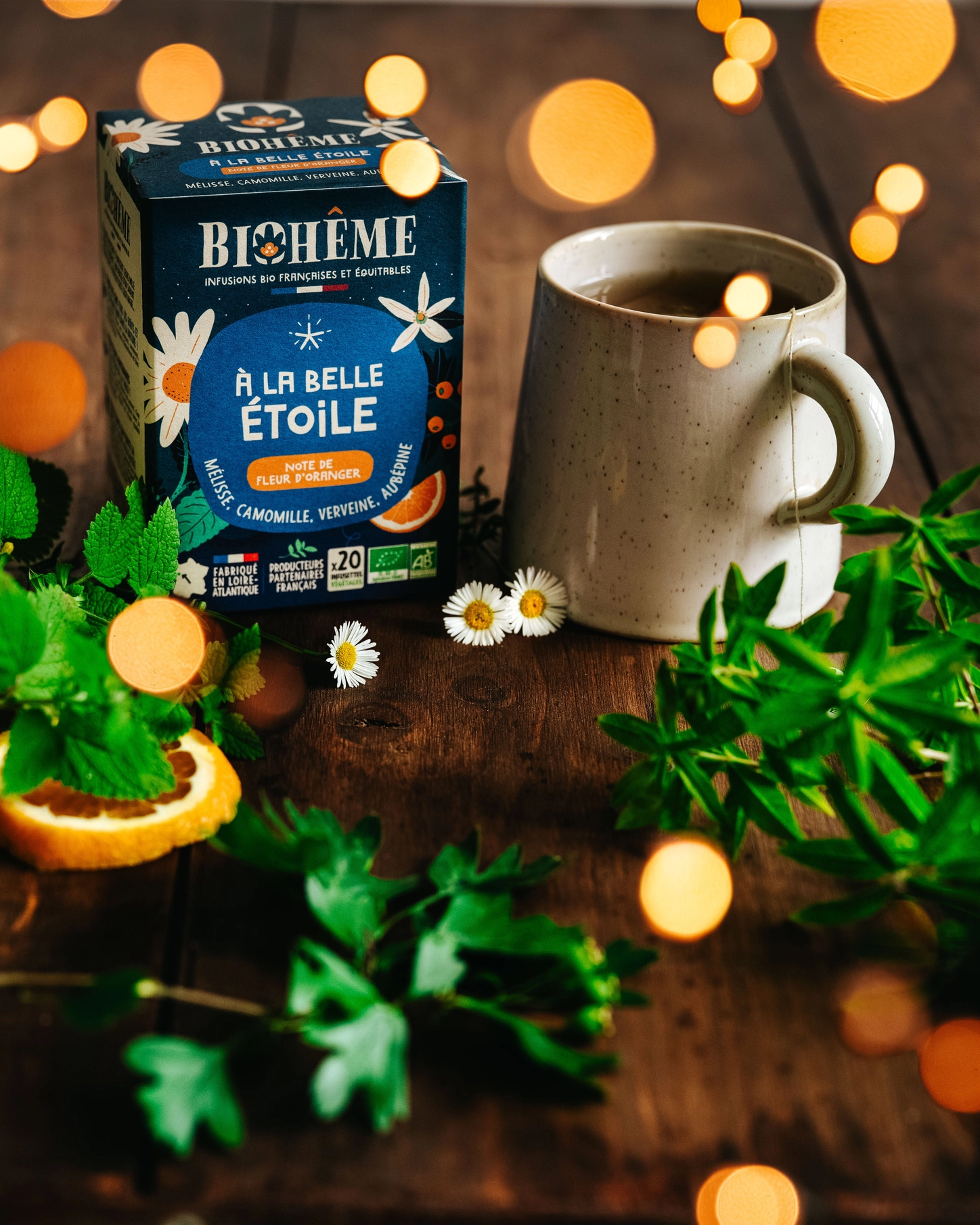 Biohême À la Belle Étoile Organic Herbal Infusion – 20 Tea Bags - Image 2