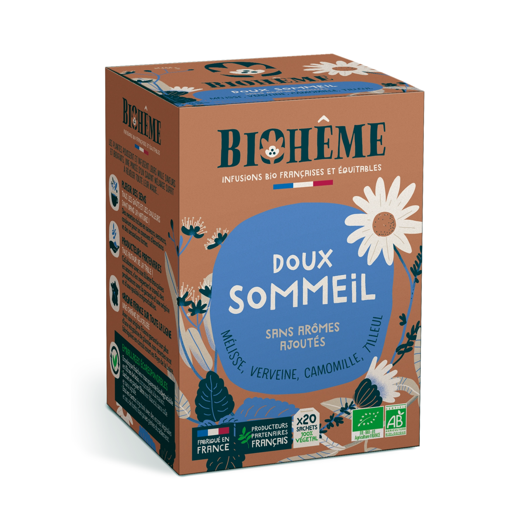 Biohême Organic Gentle Sleep Herbal Infusion – 20 Tea Bags