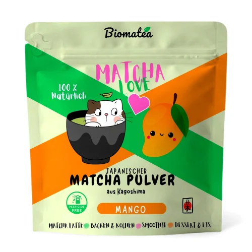 Biomatea Mango Matcha Powder with Real Mango – 50g