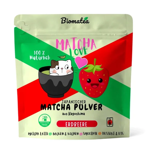 Biomatea Matcha Love Strawberry Matcha Powder – 50g