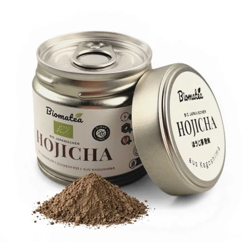 Biomatea Organic Hojicha – Roasted Japanese Green Tea Powder, 40g