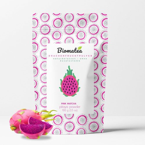 Biomatea Pink Pitaya Dragon Fruit Powder – 100 g