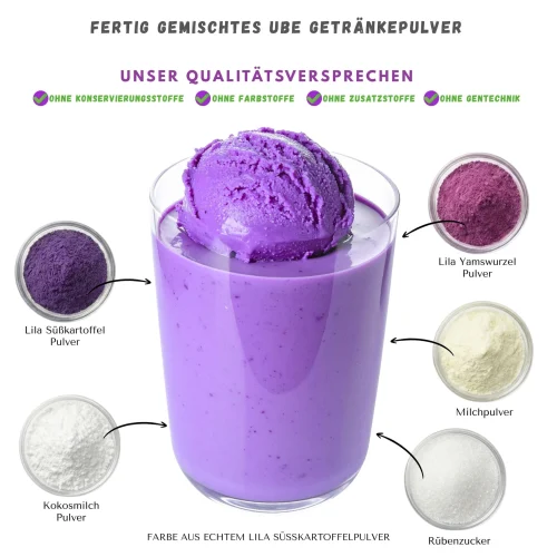 Biomatea Velvet Dream Ube Latte & Bubble Tea Mix – 200 g