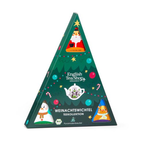 English Tea Shop Christmas Elf Organic Tea Gift Set – 9 Pyramid Bags
