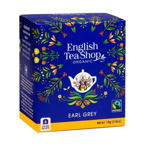 English Tea Shop Earl Grey Organic Fairtrade Black Tea – 8 Tea Bags