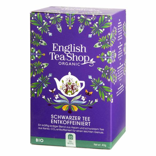 English Tea Shop Organic Decaffeinated Black Tea – 20 Tea Bags