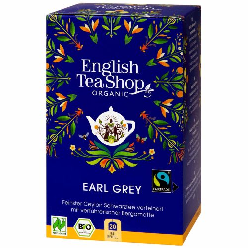 English Tea Shop Organic Fairtrade Earl Grey Black Tea – 20 Tea Bags