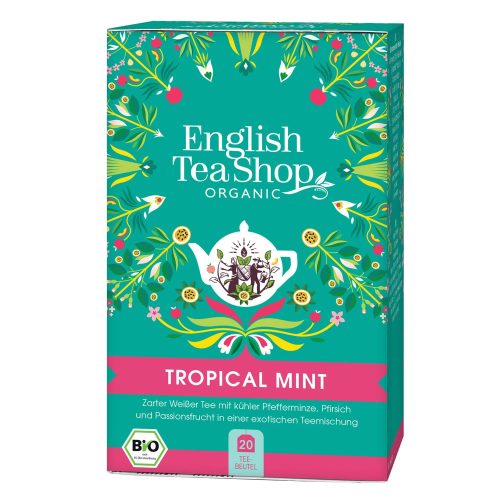 English Tea Shop Organic Tropical Mint White Tea – 20 Tea Bags