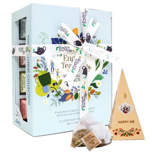 English Tea Shop Organic Wellness Tea Gift Set – 12 Pyramid Tea Bags