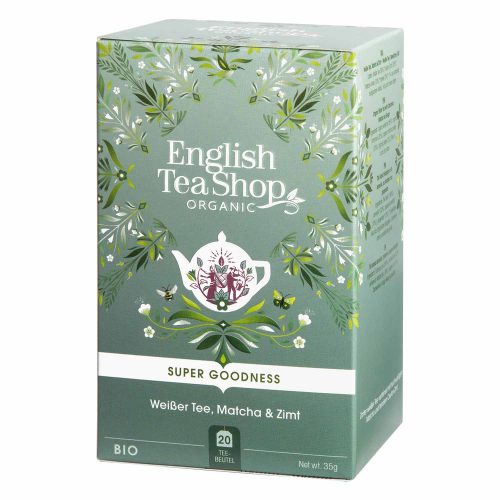 English Tea Shop Organic White Tea, Matcha & Cinnamon – 20 Tea Bags