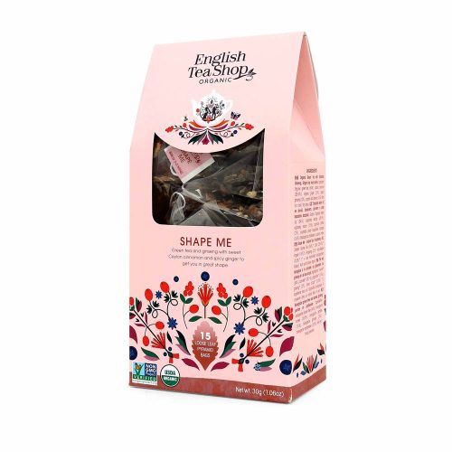 English Tea Shop Shape Me Organic Green Tea – 15 Pyramid Bags
