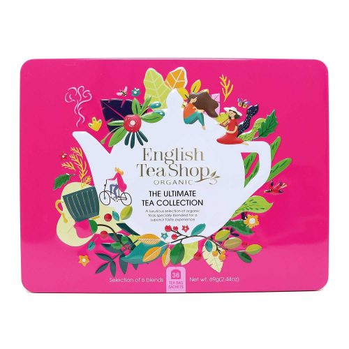 English Tea Shop Ultimate Organic Tea Gift Tin – 36 Tea Bags