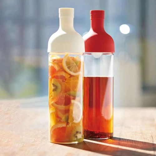 HARIO Filter-in Bottle – Glass Cold Brew Tea Bottle, 750 ml