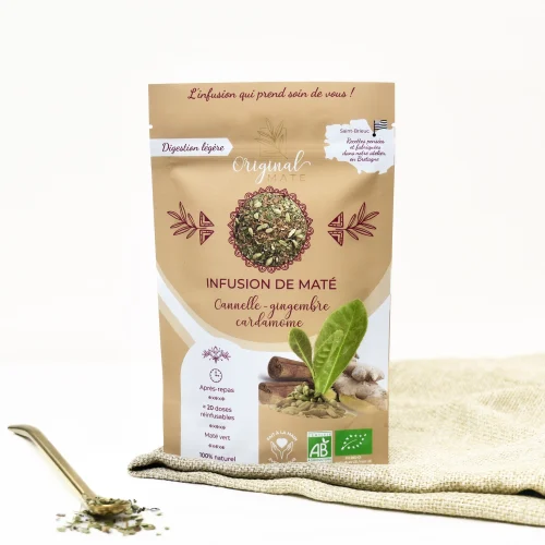 Original Mate Organic Chai Yerba Mate – Cinnamon, Ginger & Cardamom, 80 g