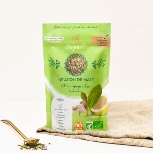 Original Mate Organic Lemon & Ginger Yerba Mate – 70 g