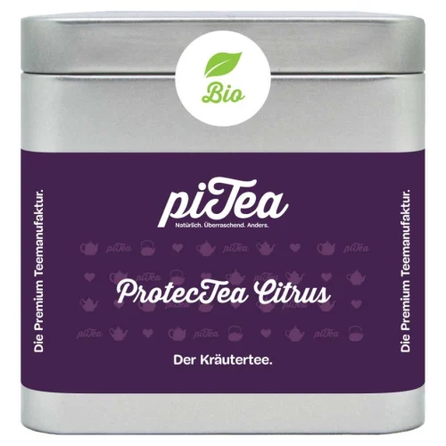piTea ProtecTea Citrus – Organic Citrus Herbal Tea, 50 g Tin